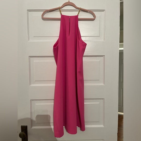 Trina Turk Gold Chain Cocktail Dress, Size 12 - Picture 4 of 5